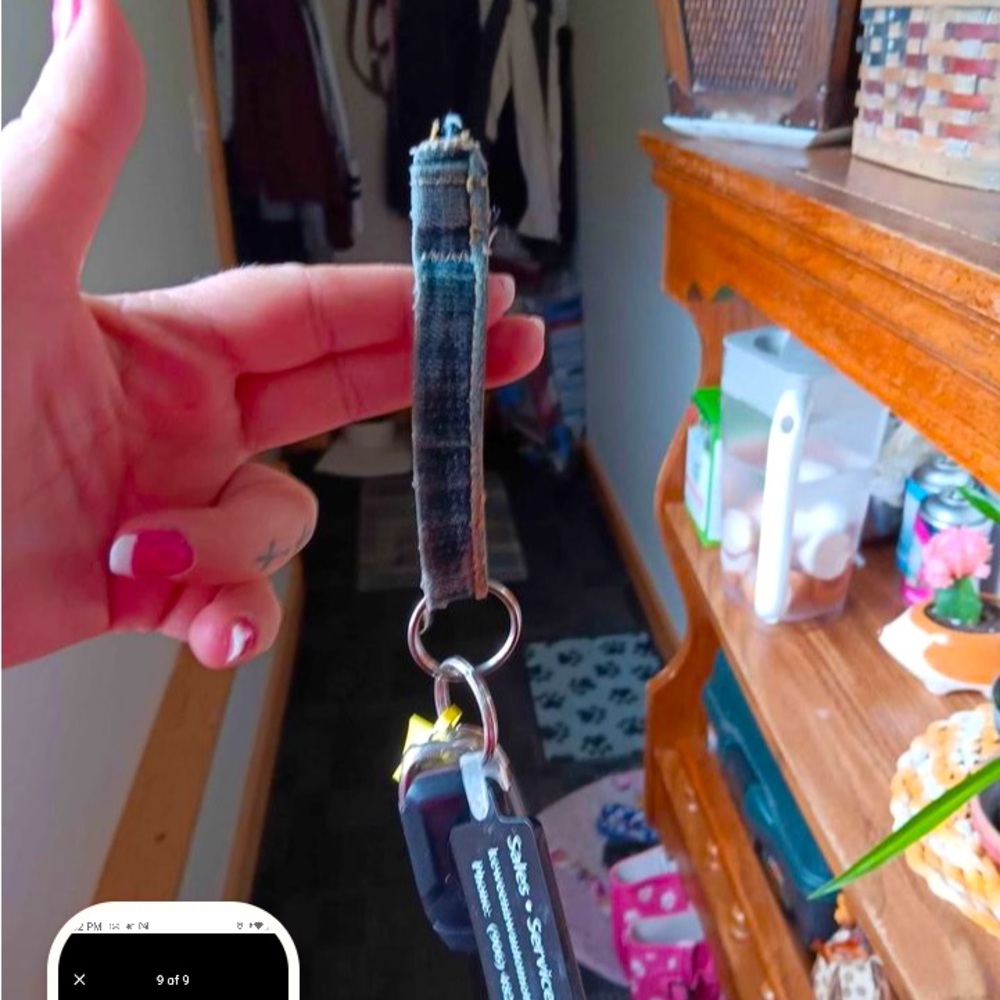 Favorite denim Keychain. You will love its lightweight and durability.